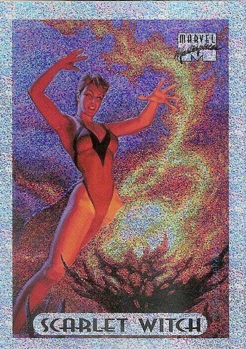 MARVEL MASTERPIECES 94 - SCARLET WITCH SILVER `HOLOFOIL LIMITED EDITION` CARD  7