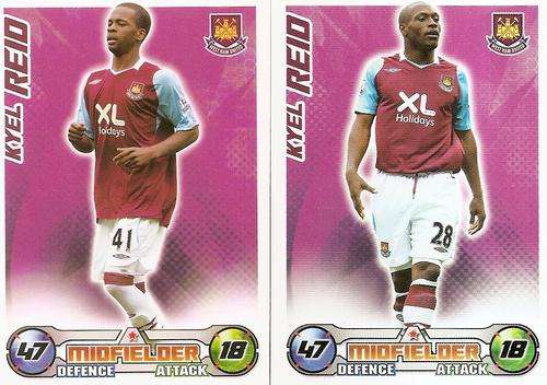 MATCH ATTAX 2008/09 - KYEL REID RARE `ERROR` CARD