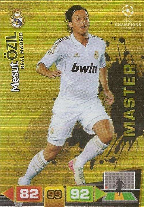 MESUT OZIL - PANINI `CHAMPIONS LEAGUE` 2011/2012 - RARE GOLD `MASTER` TRADING CARD