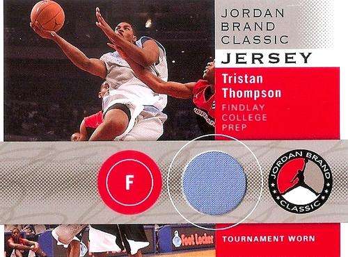 TRISTAN THOMPSON - TOURNAMENT WORN "JERSEY" CARD - UPPER DECK 2011