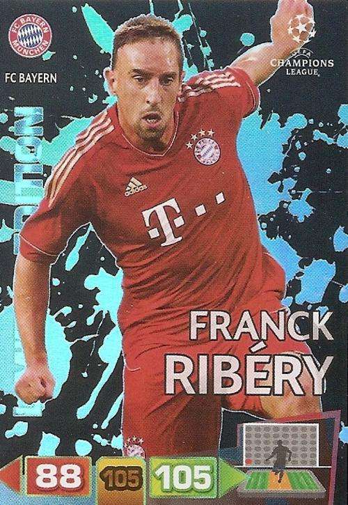 FRANCK RIBERY - CHAMPIONS LEAGUE  2011/12 ADRENALYN XL -  `VERY RARE` LIMITED EDITION CARD
