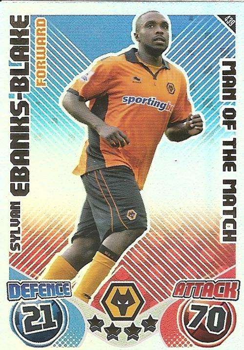 MATCH ATTAX 2010/11 - SYLVAN E-BANKS M/MATCH CARD