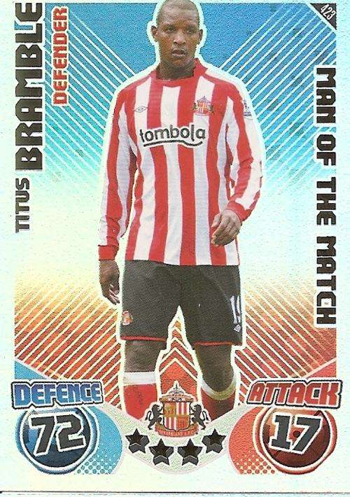 MATCH ATTAX 2010/11 - TITUS BRAMBLE M/MATCH CARD