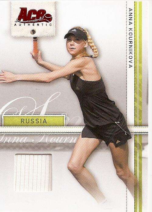 ANNA KOURNIKOVA - ACE AUTHENTIC 2007 - AUTHENTIC "WHITE MEMORABILIA "CARD