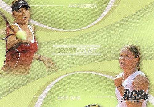 KOURNIKOVA/SAFINA - ACE AUTHENTIC 2007 - "CROSS COURT" INSERT CARD CC8