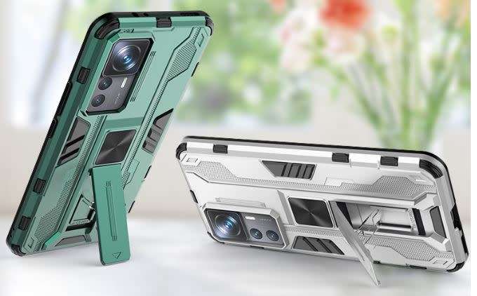 Protective cover with magnet and folding stand for Xiaomi Redmi K50 Ultra / 12T / 12T Pro