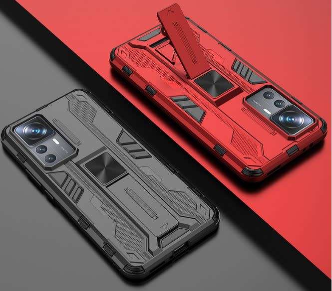 Protective cover with magnet and folding stand for Xiaomi Redmi K50 Ultra / 12T / 12T Pro
