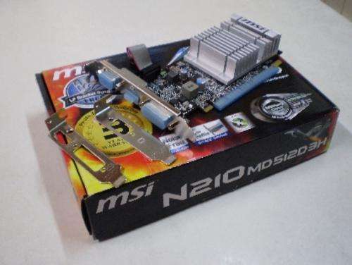 NIVIDIA GEFORCE N210 512MB GRAPHICS CARD-DDR3-64 bits