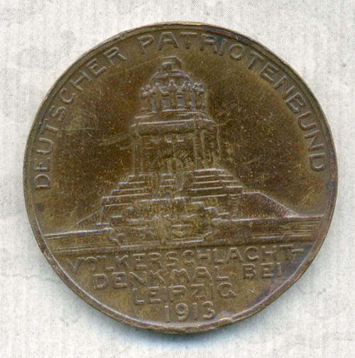 VOLKERSCHLACHTDENKMAL  BEI  LEIPZIG  1913  MEDAL