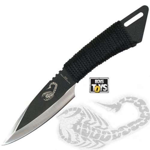 Scorpion Black Tactical Combat Throwing Blade