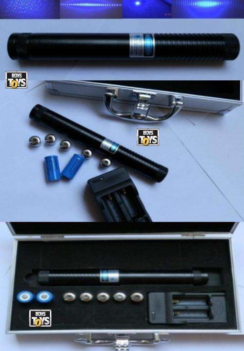 Military Grade High Power 445nm Handheld Blue Laser Pointer - Burns Instantly