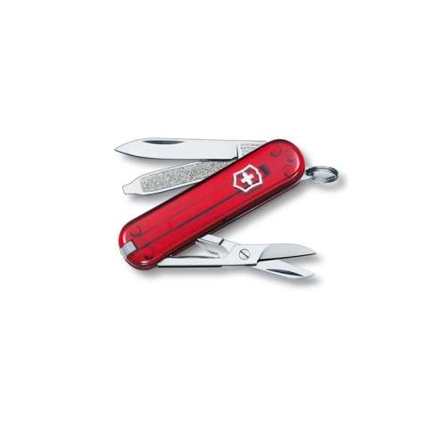 BRAND NEW - Victorinox Classic Sd - Red Translucent