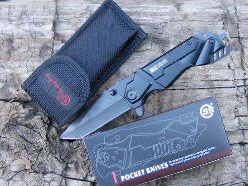 SR B478 Black Ops Flick Tonto with Puma Head Motive and Glass Breaker