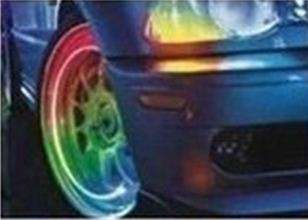 Pack Of 2 Fireflys Rainbow LED Flash Valve Cap for Bicycle or Car