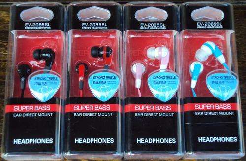 SUPER BASS EV-2085SL Stereo Headphones - Ear Direct Mount
