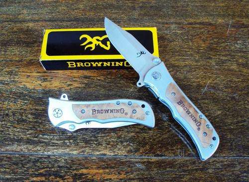 Browning Pocket Folding Knife Solid Outdoor Survival Camping Hunting