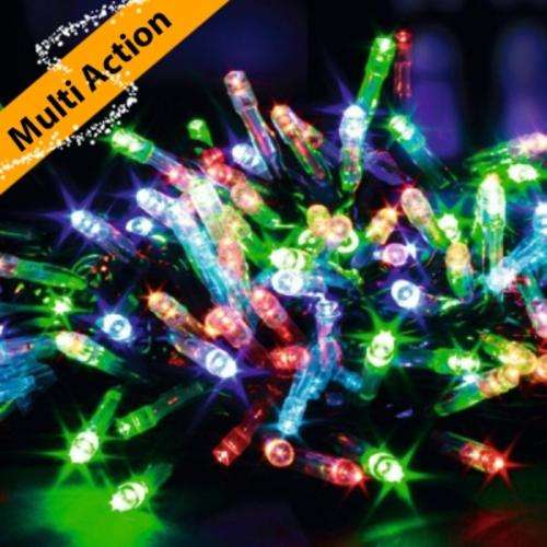 100 Multi Action LED Christmas Lights (Multi Coloured)