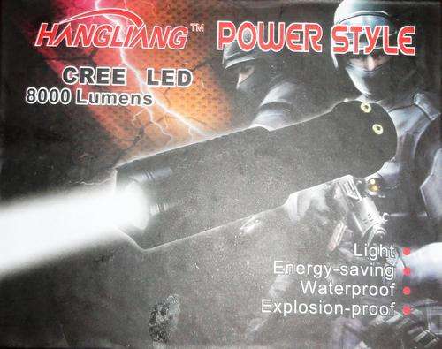 Military Grade 8000 Lumens CREE LED Torch