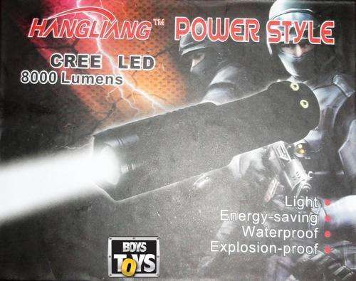 Military Grade 8000 Lumens CREE LED Torch