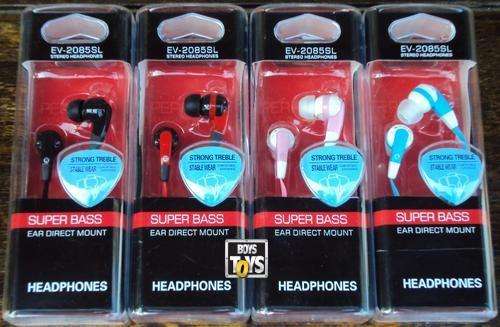 SUPER BASS EV-2085SL Stereo Headphones - Ear Direct Mount