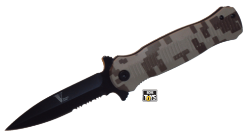 Army Camo Tactical Flick Knife