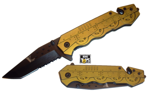 Gold Fire Fighters Rescue Knife