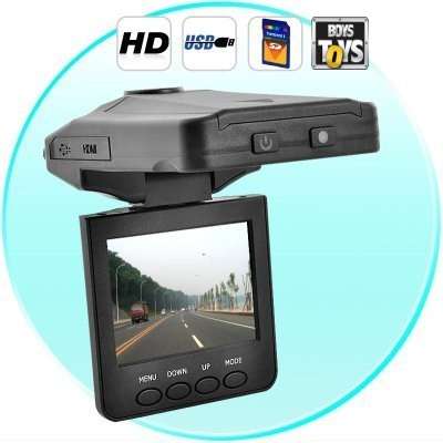 720P HD In-Car DVR with 2.5 Inch LCD Display and Night Vision Recording
