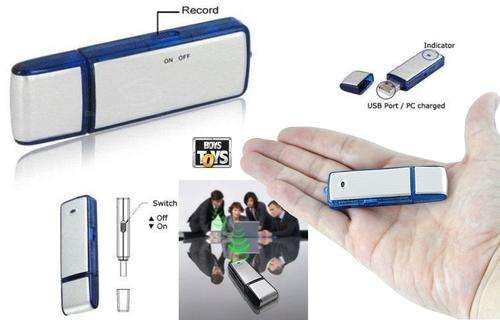 4GB USB Flash Drive Audio Recorder - High Quality, Long Distance Recording, Record up to 240 hours