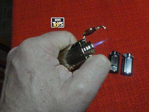 Exquisite Flask Lighter with Blue Jetflame