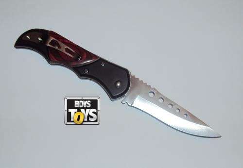 Stainless 8340 Black flick knife