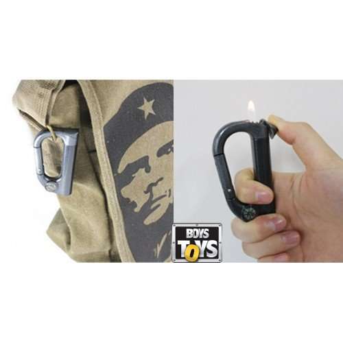Carabiner Lighter with Compass