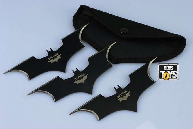 ***NEW***BATMAN Throwing Blades with Bat Sheath