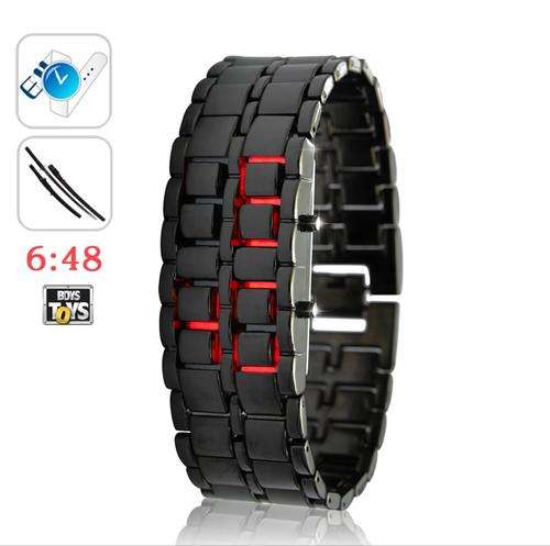 Ice Samurai - Japanese Style Inspired LED Bracelet Watch - Red LED