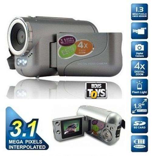 3.1 MP Mini DV DVR Camera Camecorder 4x Digital Zoom LED Flash 1.5" TFT Screen 136