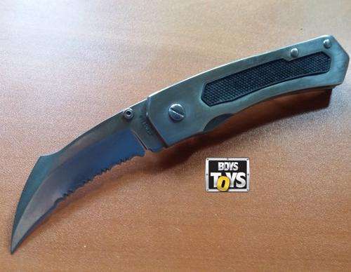 NEW - Stainless Steel Serrated Karambit Fighter