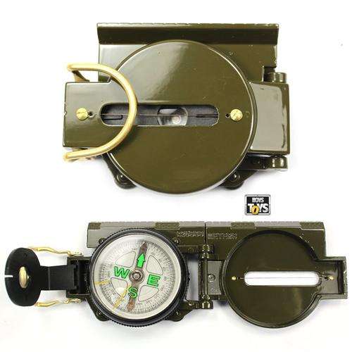 Pocket Military Lensatic Compass - Army Green