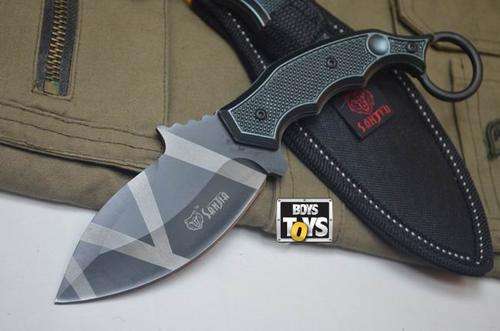Sanjia Fixed Blade Geo-Camo Combat Parong Karambit Fighter