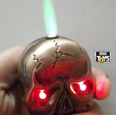 Scull Muller Lighter with red light-up eyes and sound  **FREE SHIPPING**