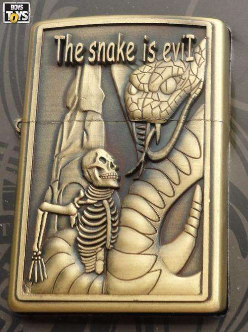 JianTai Oil Lighter - Evil Snake & Skeleton***HOT ITEM***