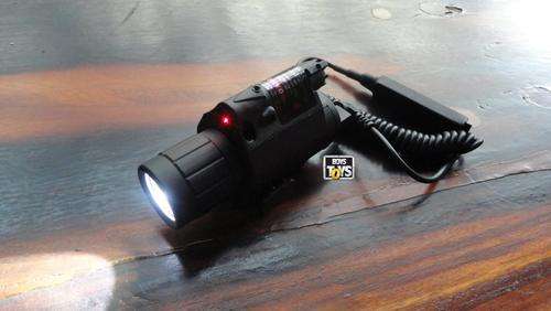 Tactical Torch and Laser Combo to fit to any Firearm Tactical Rail
