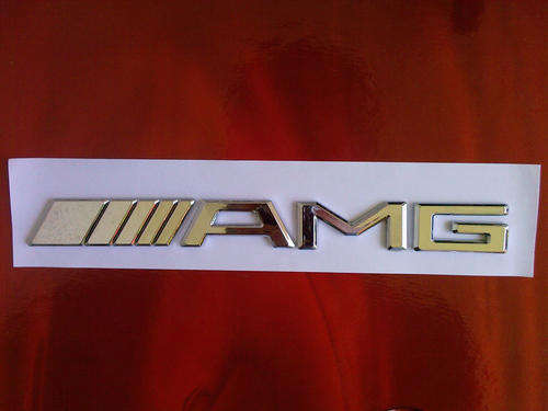 Metal AMG Chrome Emblems for Mercedes Cars