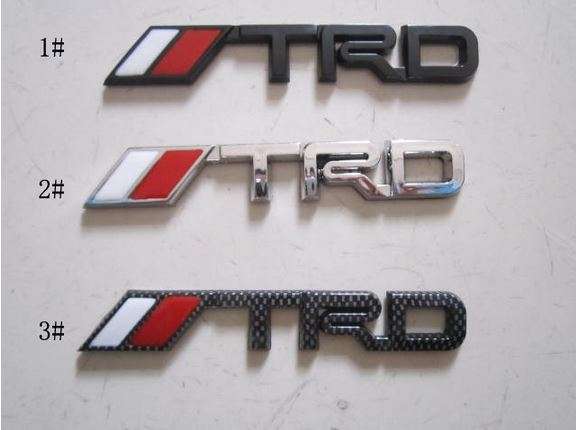 3D Plastic TRD emblems badges for Toyota