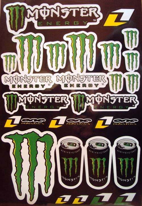 Monster Energy One - 40x29cm - VINYL STICKERS