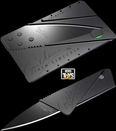 IAIN SINCLAIR CREDIT CARD KNIFE