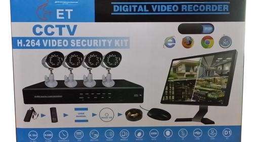 CCTV SECURITY KIT, 900 TVL CAMERAS, HDMI, SMARTPHONE CONNECT, INDOOR/OUTDOOR/DAY/NIGHT/MOTION DETECT