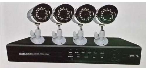 CCTV SECURITY KIT, 4 CAMERAS, HDMI, SMARTPHONE CONNECT, INDOOR/OUTDOOR/DAY/NIGHT/MOTION DETECT