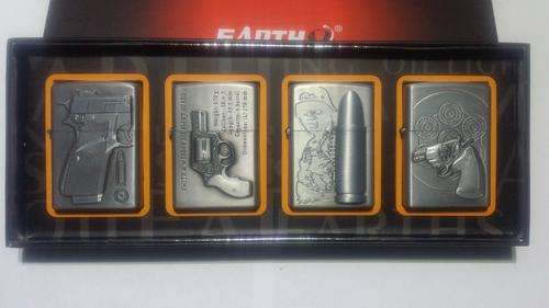 Cotton Oil Zippo Type Lighter Set - Guns and Ammo