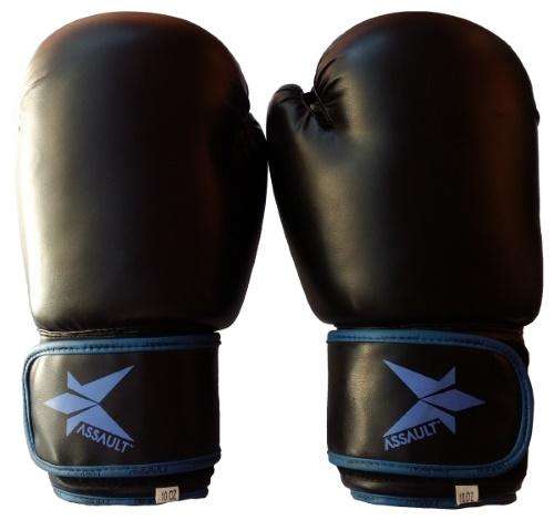 Assault Boxing Gloves - Black and Blue