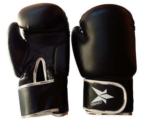 Assault Boxing Gloves - Black and White