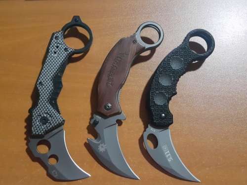 Collection of Carambit Fighting Knives up for grabs